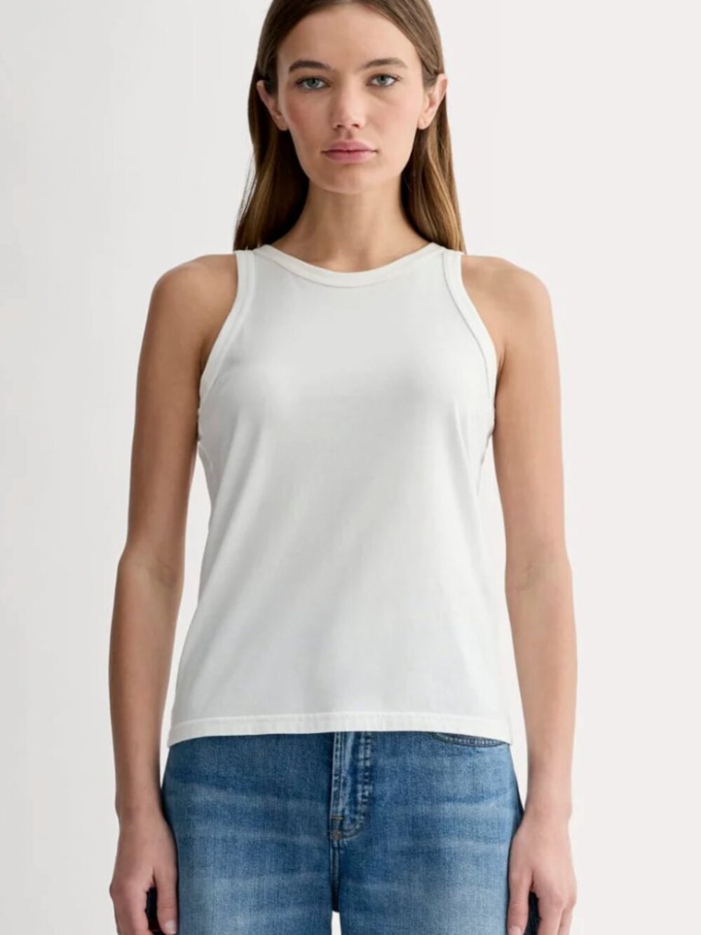 Everlane The Tank in Essential Cotton in White - Small
